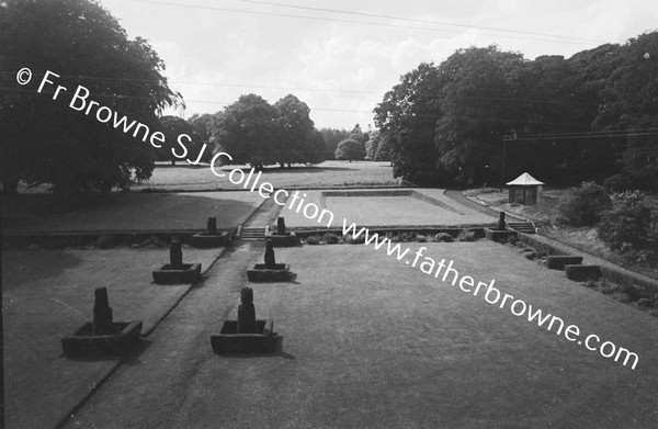 CORBALTON HALL  TERRACE FROM WINDOW OF WEST FRONT